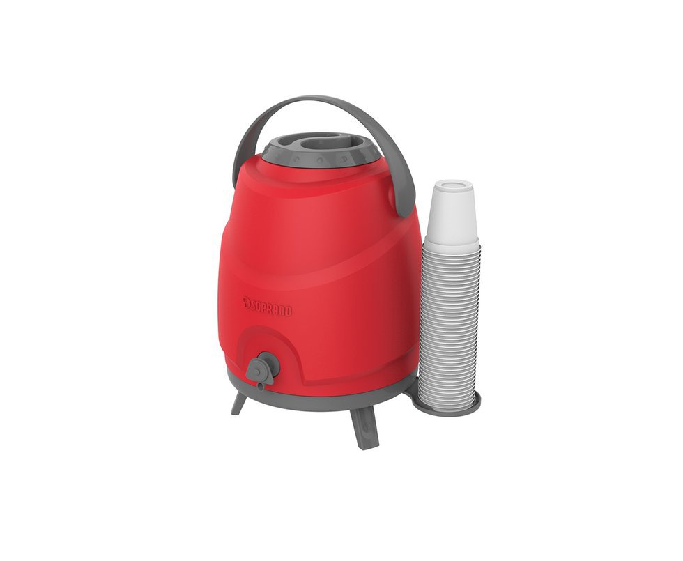 Botijao Termico Aspen 9 Litros Vermelho - Soprano