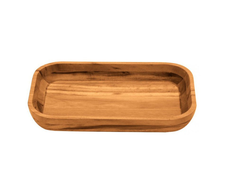 Gamela De Madeira Muiracatiara Retangular Para Salada, Churrasco - Tramontina