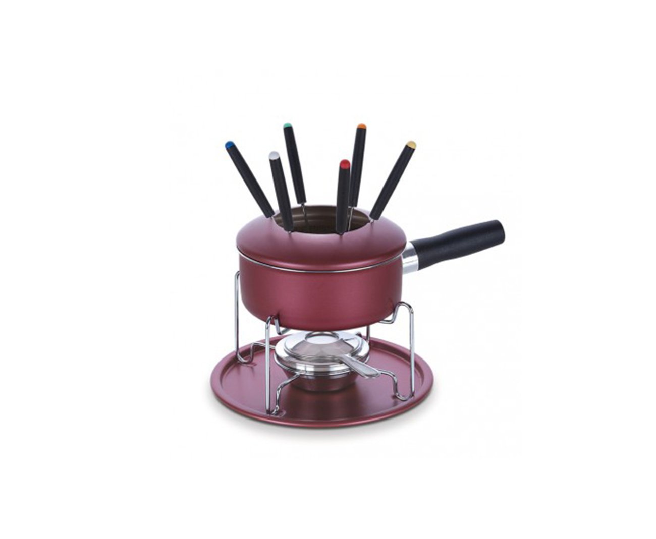 Jogo Para Fondue Tramontina 11 Pçs Paris Antiaderente - Cereja