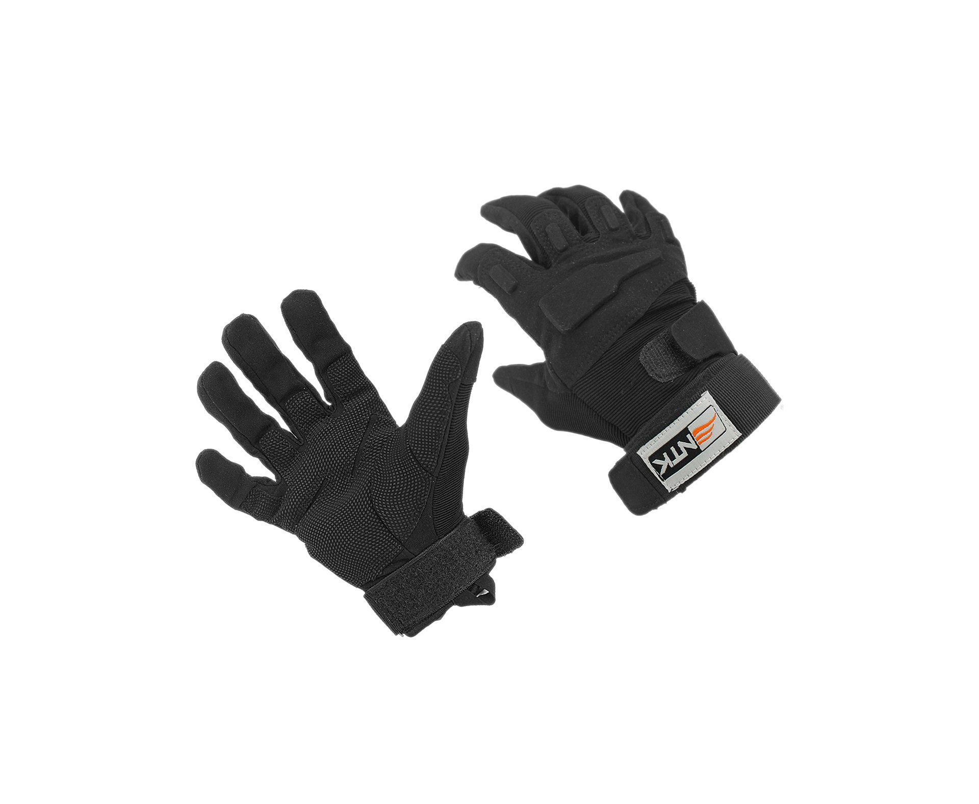 Luva Tatica Half Full Preta Com Velcro No Punho - G