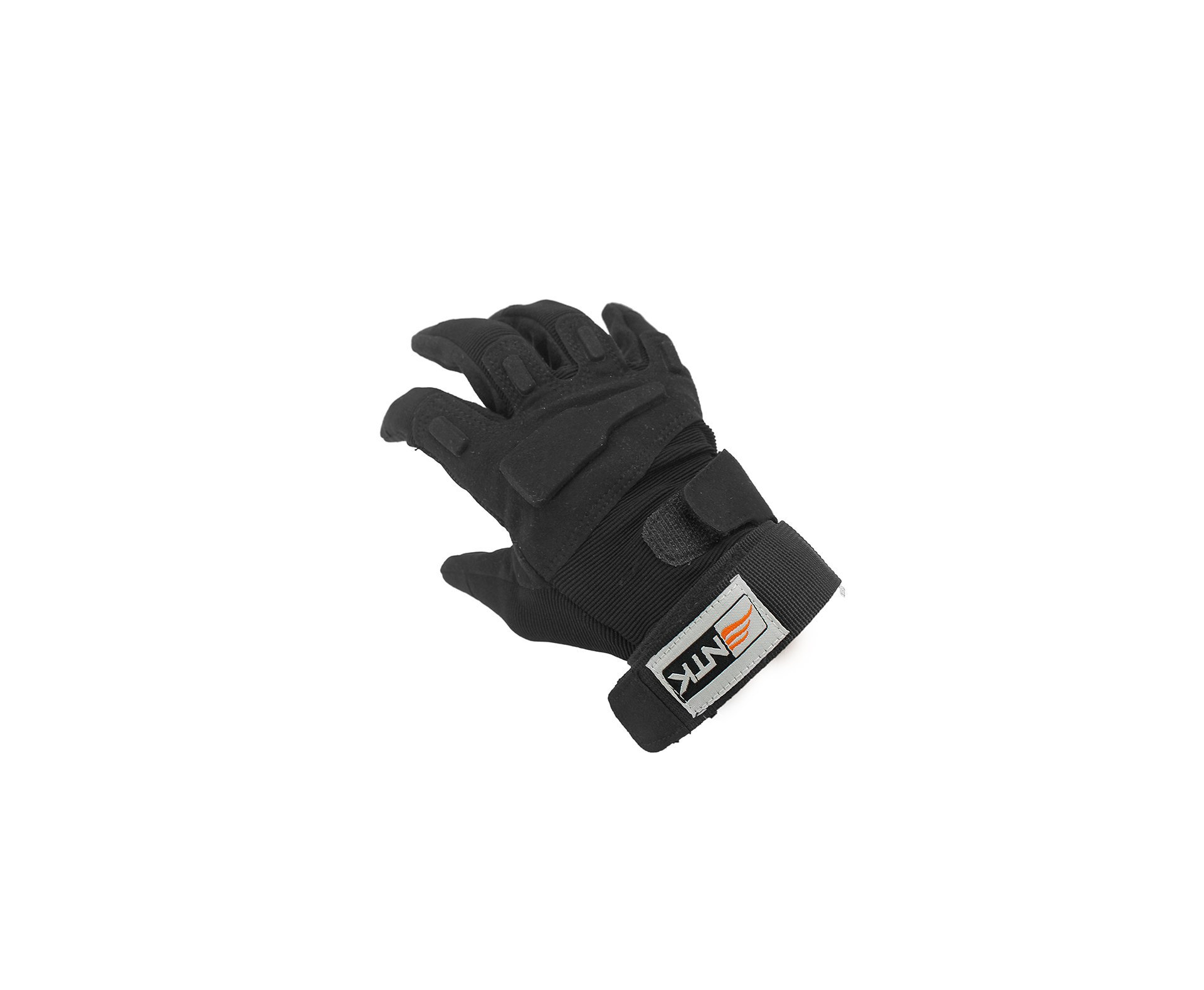 Luva Tatica Half Full Preta Com Velcro No Punho - G