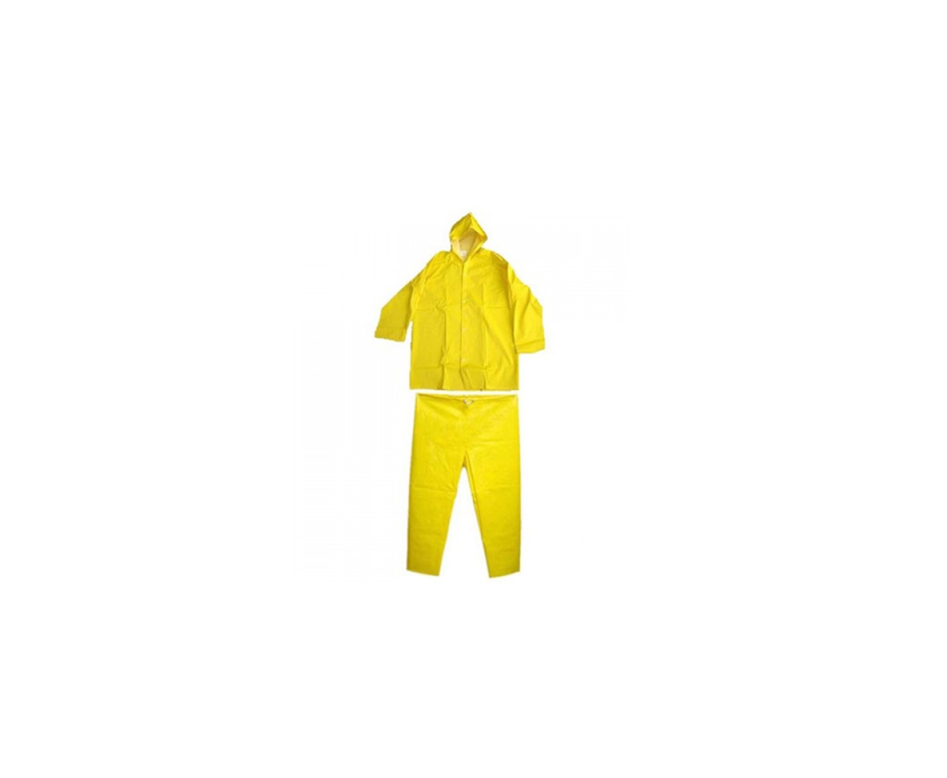 Conjunto Plastcor Jaqueta E Calça Para Chuva Amarela
