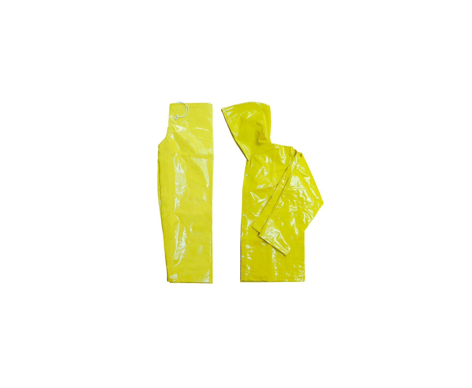 Conjunto Plastcor Jaqueta E Calça Para Chuva Amarela