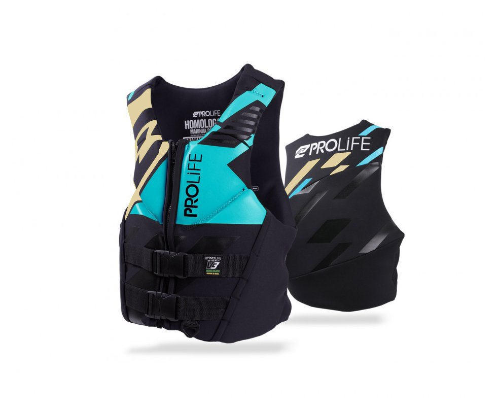 Colete Neoprene New Protech V3 Homologado Az/am - Prolife - P