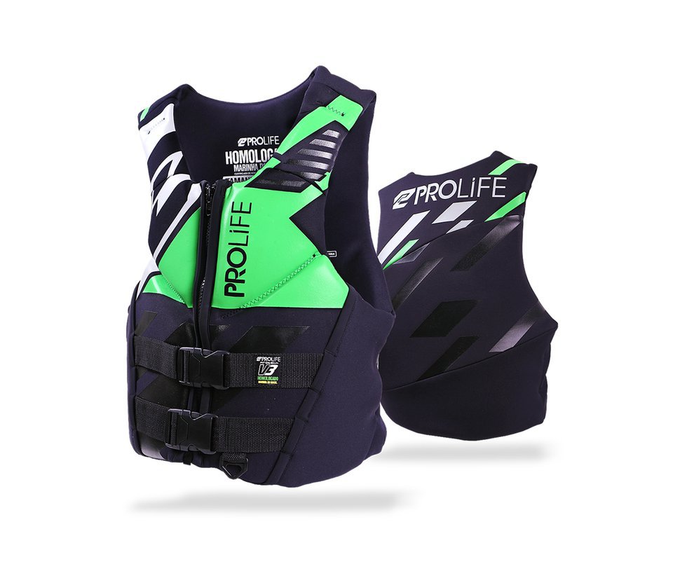 Colete Neoprene New Protech V3 Homologado Verde - Prolife