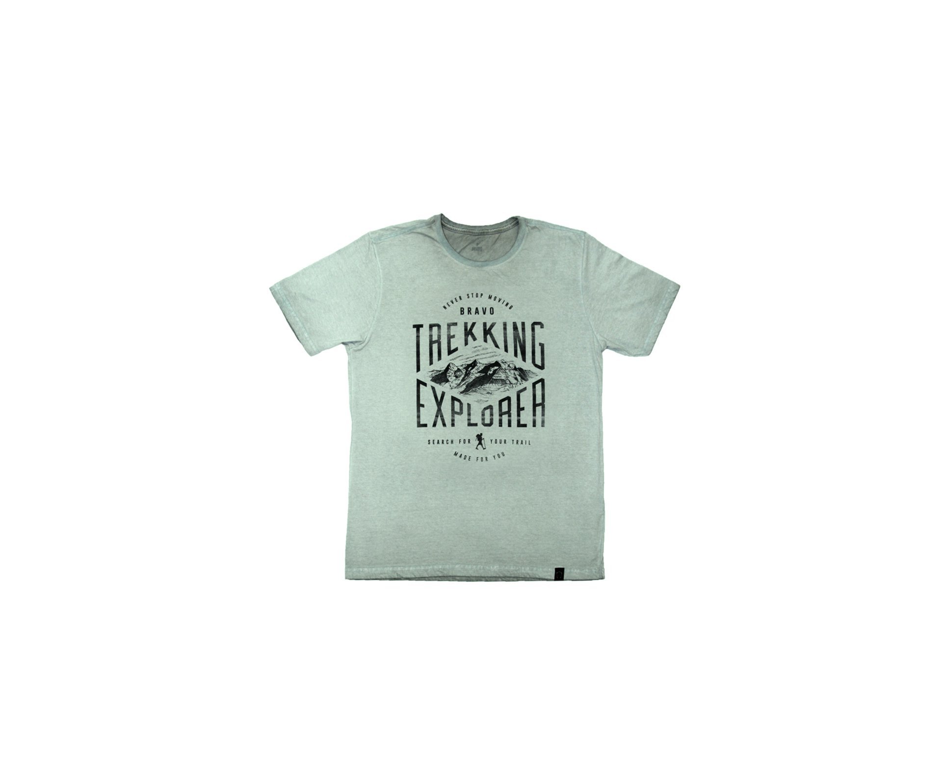 Camiseta Explore Bravo Estonada Verde - P