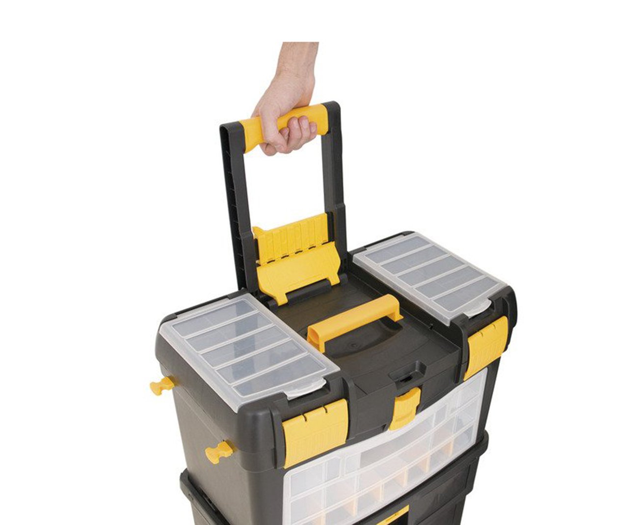 Caixa Plástica Com Rodas Crv 0100 Vonder 46cm X 26,cm X 62cm