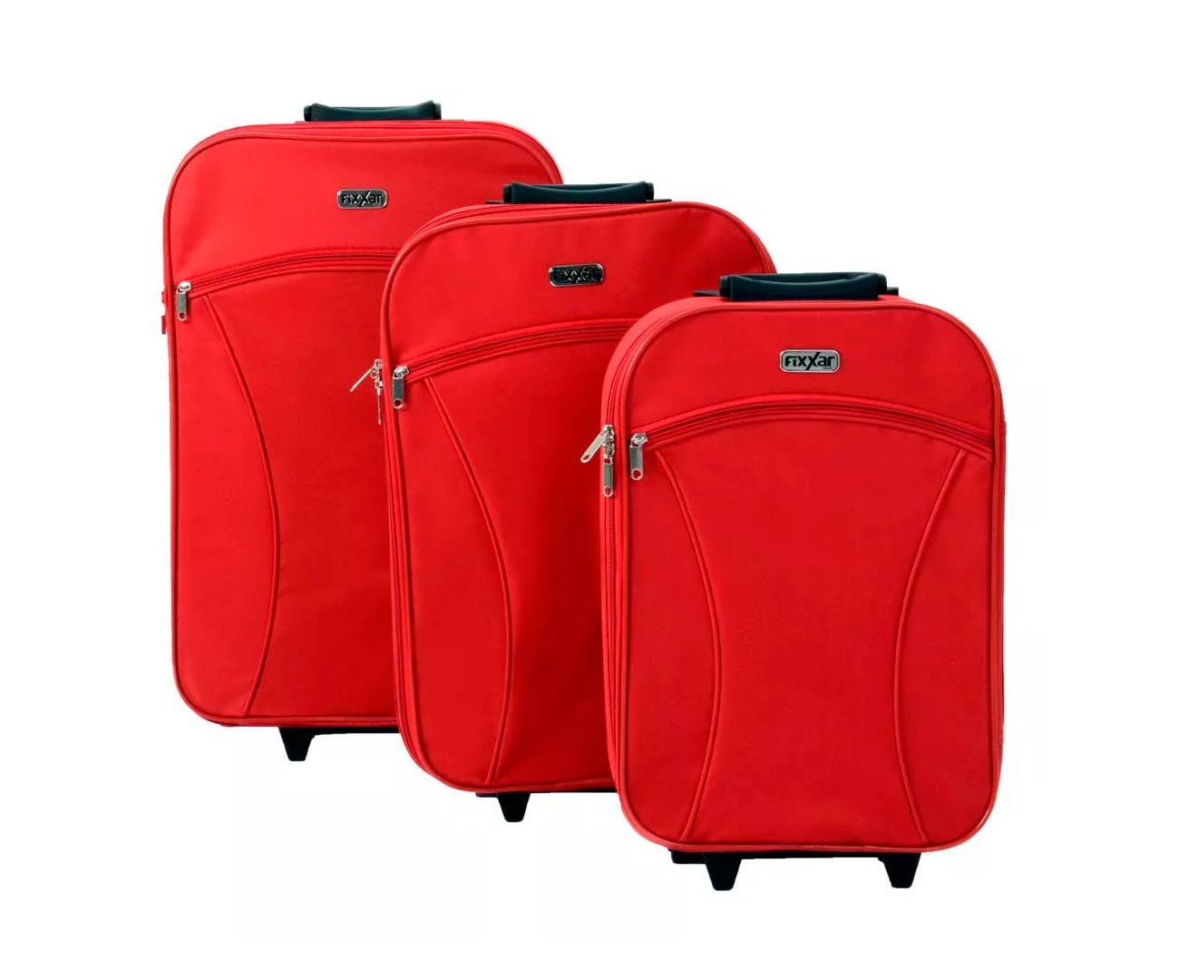 Conjunto Com 3 Malas Fixxar Trv 602 02 Rodas